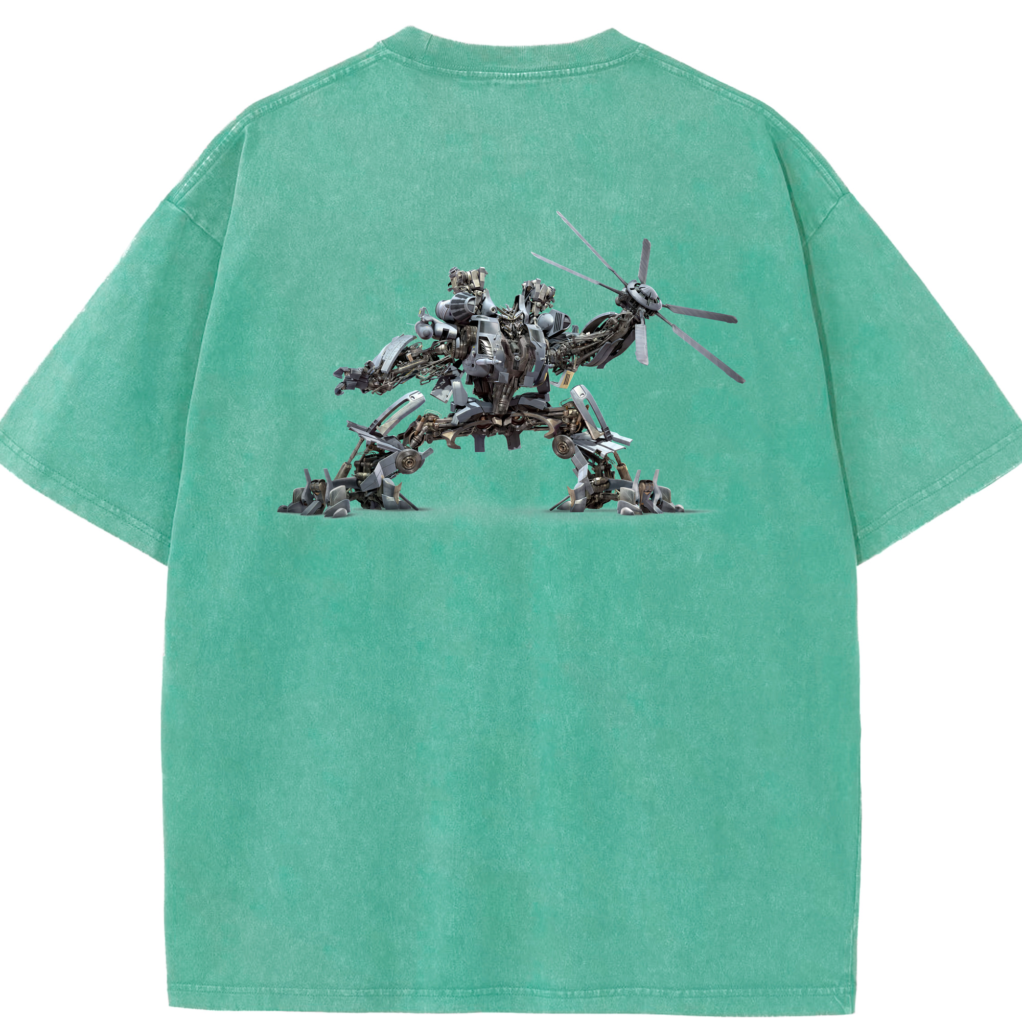 （画像用） Transformers トランスフォーマー 綿100% ヴィンテージ風 半袖Tシャツ（背面プリント）